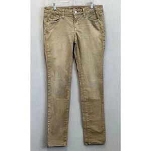 American Eagle Women's Sz‎ 8 Beige Skinny Stretch High Rise Corduroy Pants